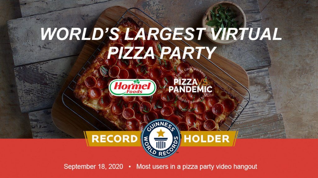 History Made Hormel Foods Team Members And Pizza Fans Set GUINNESS