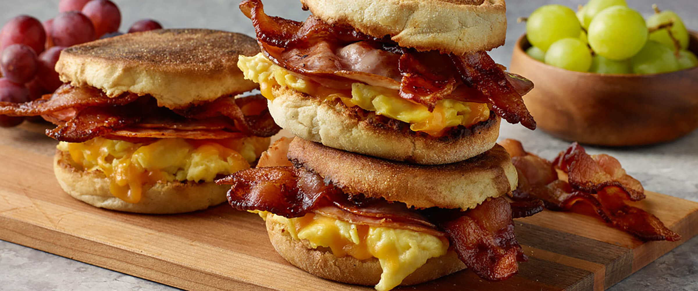 Ham and Bacon Breakfast Sandwich - HORMEL® NATURAL CHOICE® meats