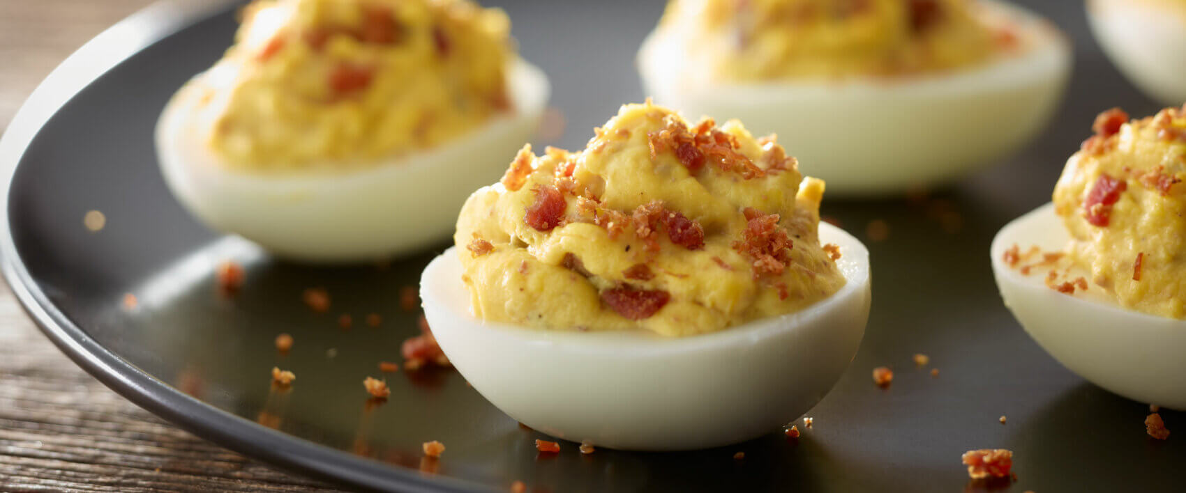 Bacon Topped Deviled Eggs Hormel Foods 