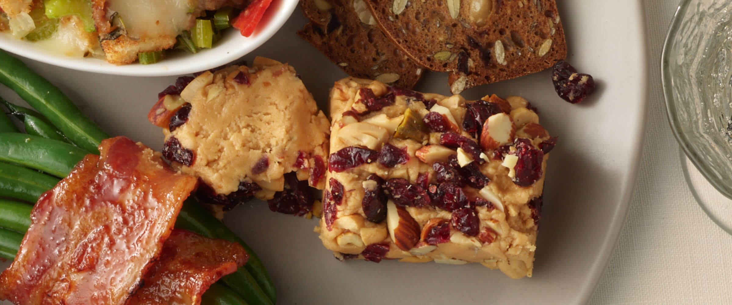 Cranberry Nut Peanut Butter Cheese Log